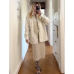 Vintage Union Bay Cream colored Corduroy Button up shirt